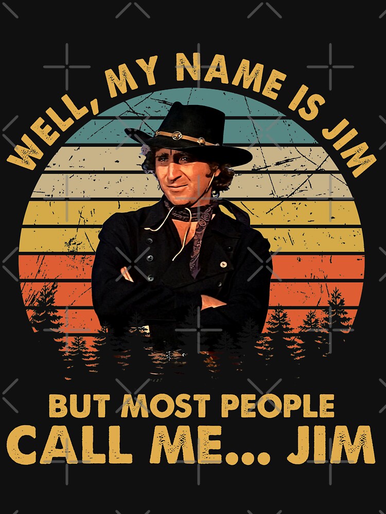 Vintage Most People Call Me The Sheriff is Near Blazing Tee Saddles by GertiSteinbach
