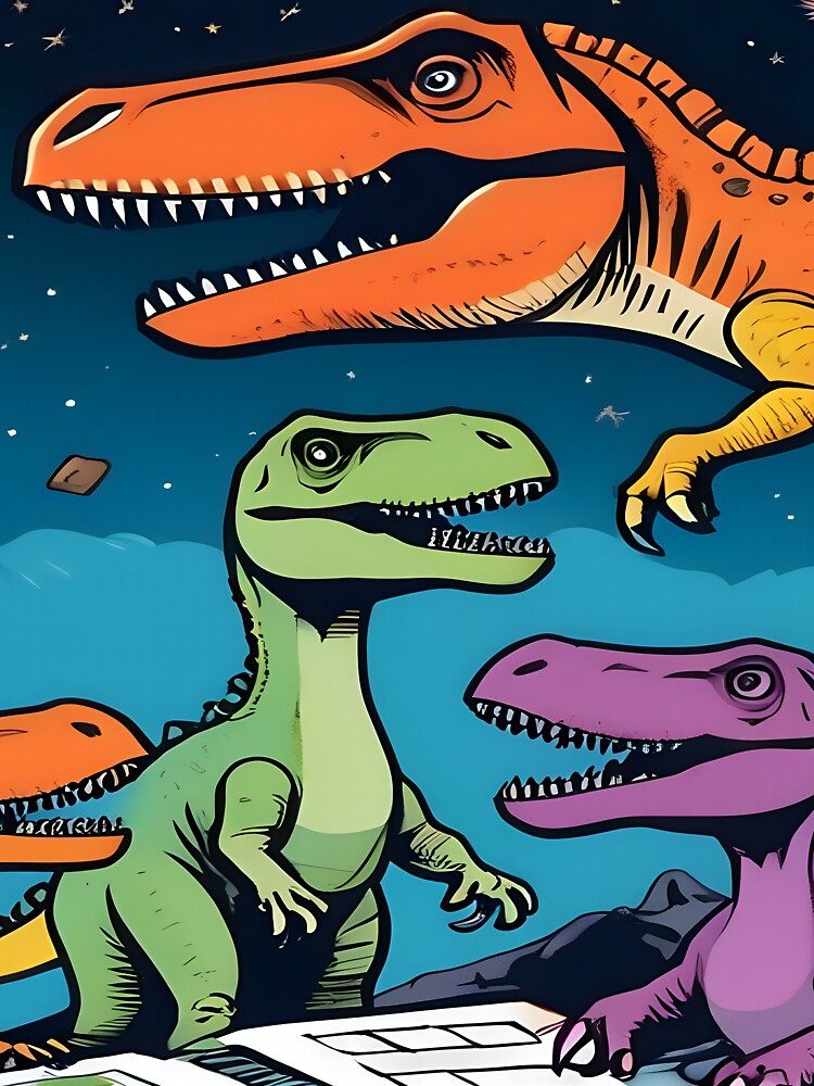 The Dinosaurs Knew What Was Coming But...  ( Dinos Only) by Hall-O-Gram