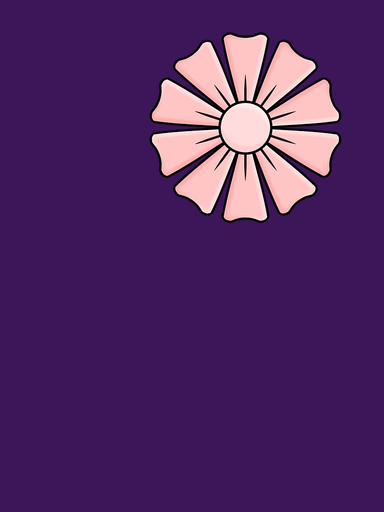 Minimalist Pink Flower Blossom Modern Botanical Art by SolutionsArt