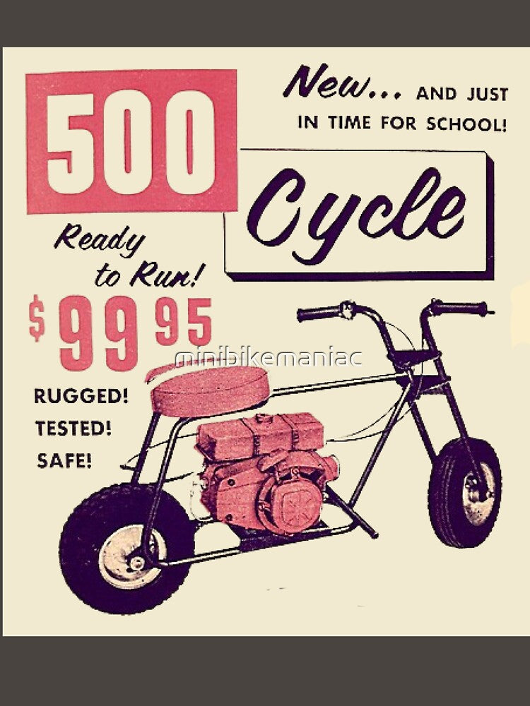Vintage 500 Cycle Ad by minibikemaniac