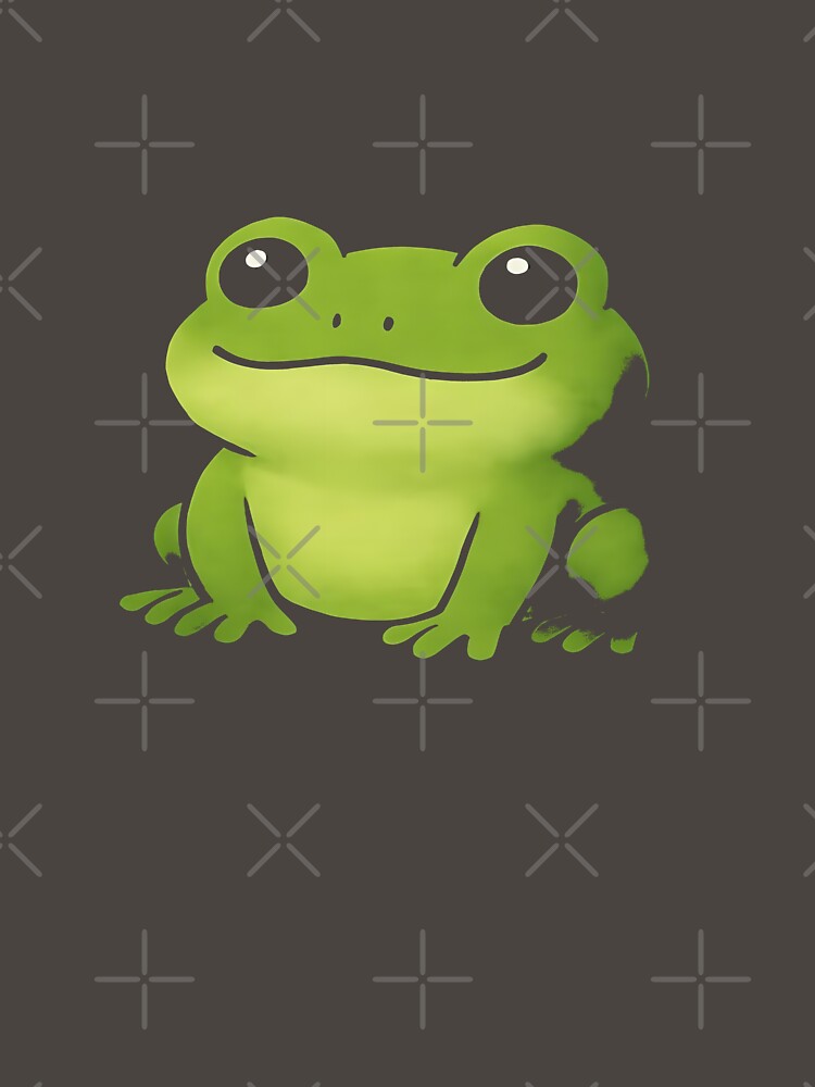 Cute Cartoon Frog Meme  Oversized T-Shirt by pp-por
