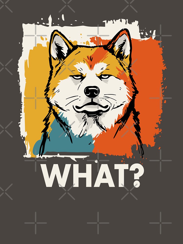 "What?" Japanese Akita (Pop-Art / Grunge) by KaijuKennels