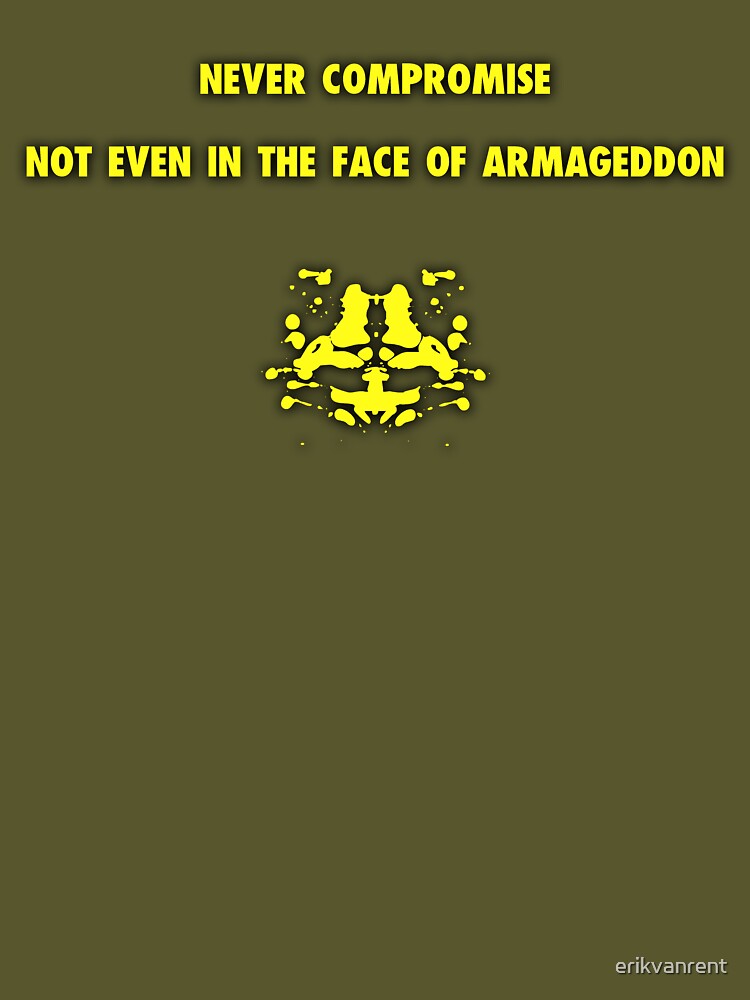 Never Compromise Rorschach Watchmen Quote by erikvanrent