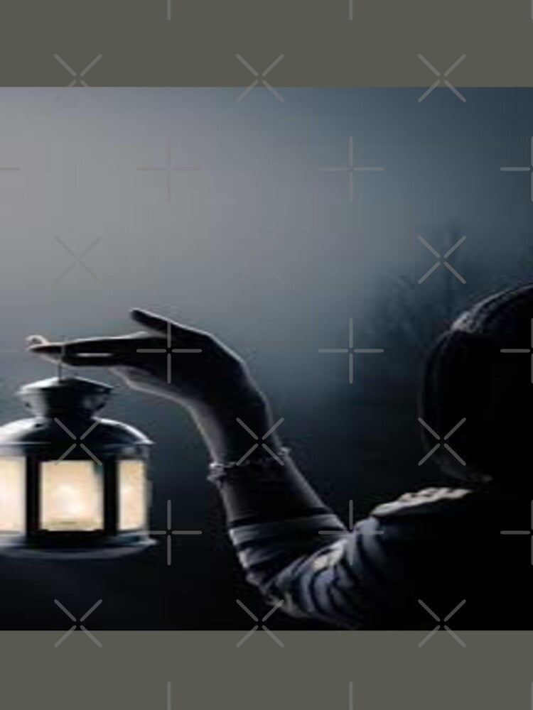 Lamp In Your Hand In The Dark Night Design by Sameer Shrivastava