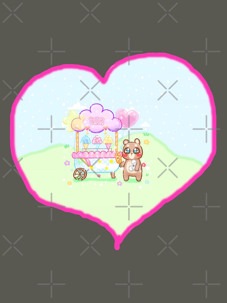 Teddy bear and cotton candy by FotoLibreStudio