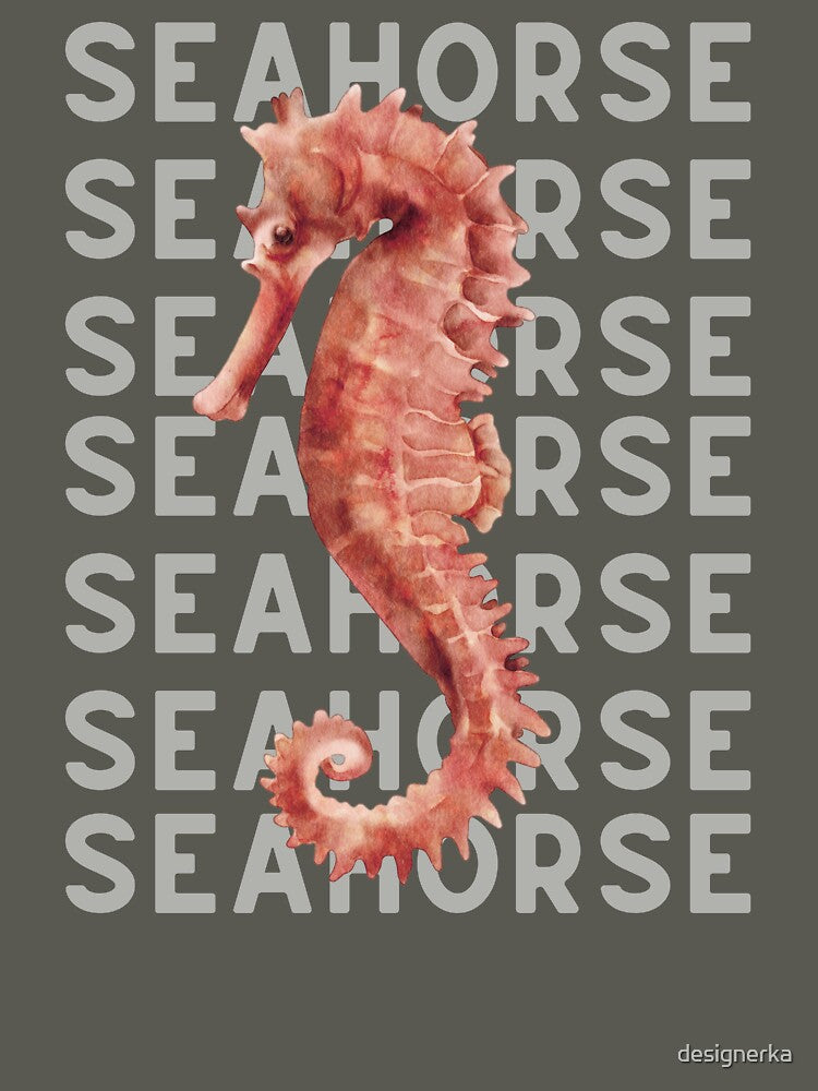 Retro Seahorse Vibes by designerka