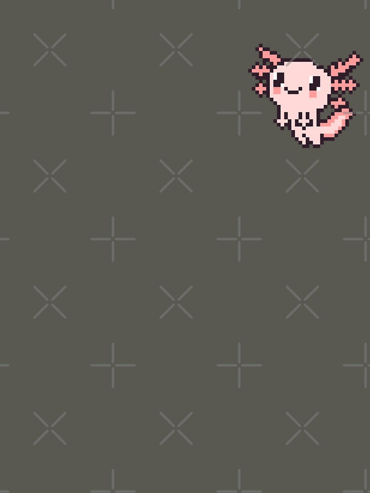 Pixel Art Axolotl by uxcomshop