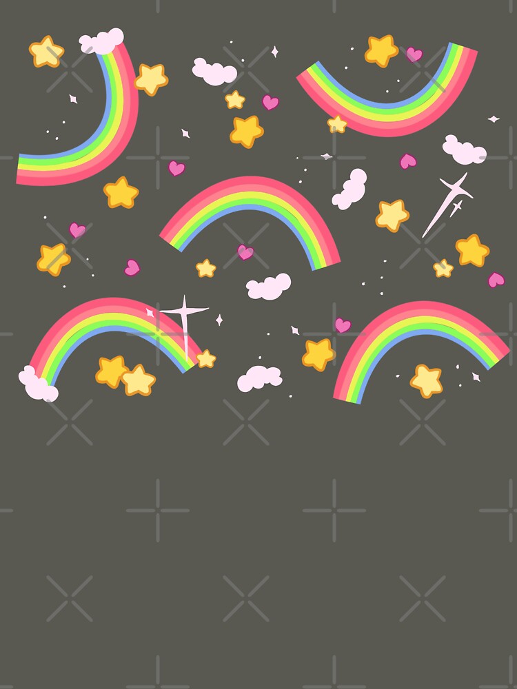 Rainbow star pattern by LisaMichelleArt