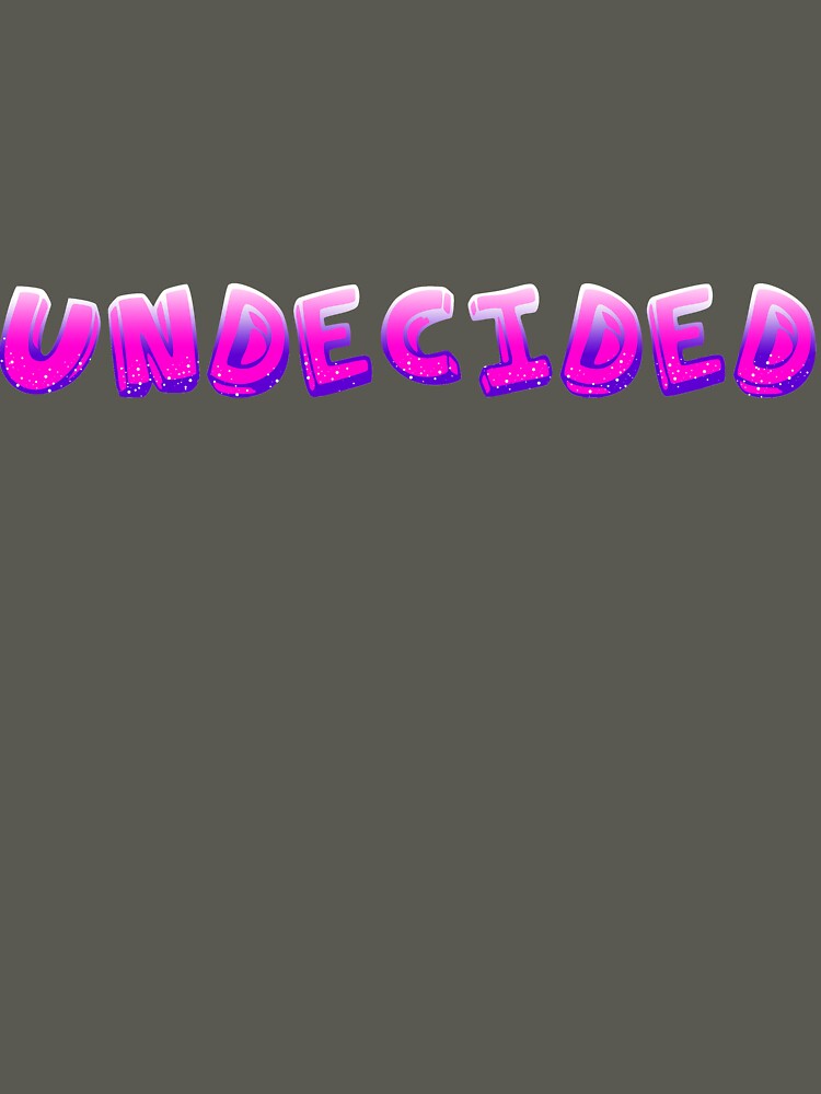 Undecided cool t-shirt design by Habman