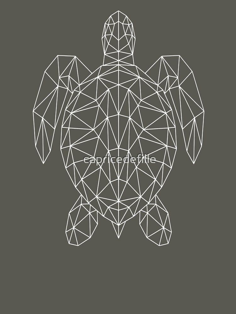 Modern Geometric Geometric Sea Turtle by capricedefille