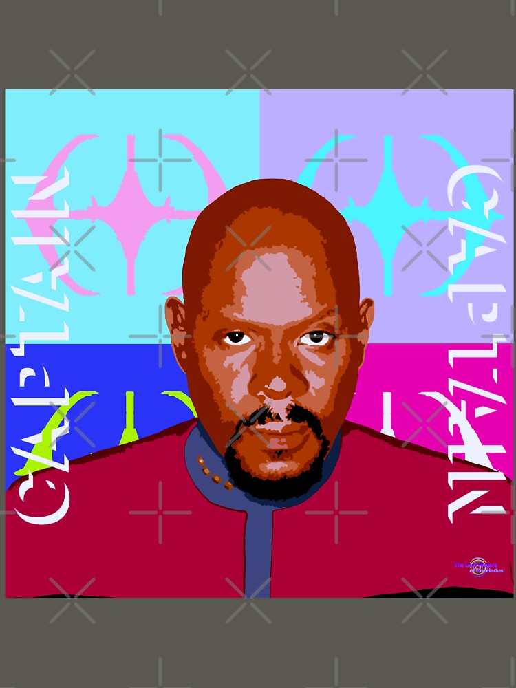 sisko DS9 Pop art quad by Lost Waters of Enceladus