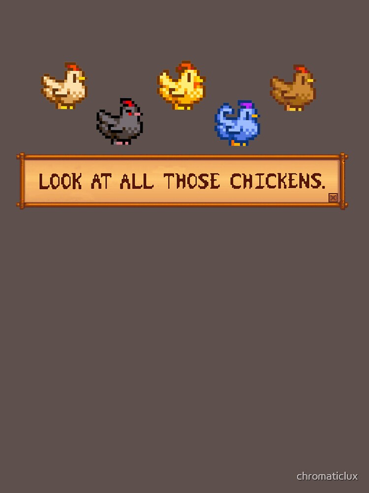 Look At All Those Chickens - Stardew Valley by chromaticlux