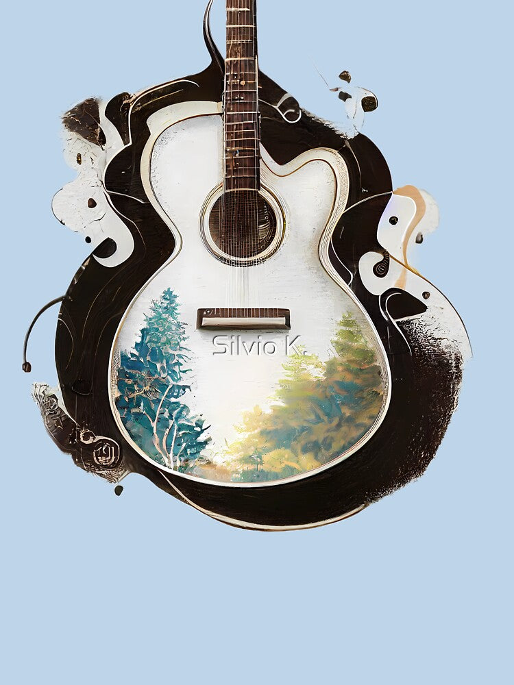 Fusion of Guitar and Nature - Vintage by Silvio K.