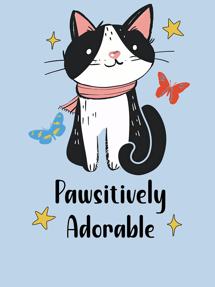 Pawsitively Adorable Funny Cat by Sachie's Studio