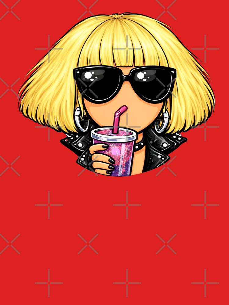 2010s Pop Girl Energy – Glam Sunglasses Pop Art Caricature by SimplyJasper