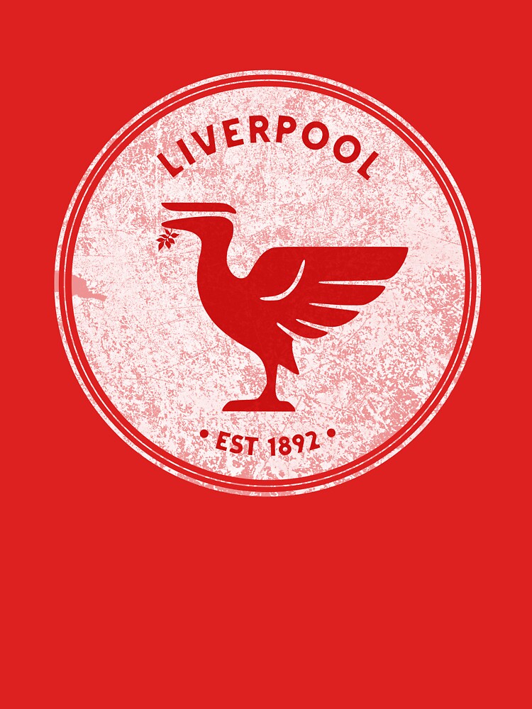 Liverpool Liverbird BIG Vintage Retro RED T-Shirt by Red-since-1892