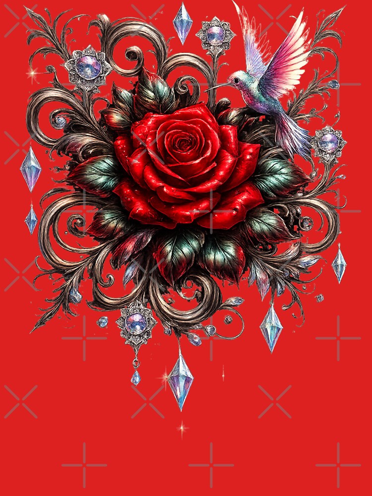 Elegant Fantasy Floral Illustration by vampbabe54