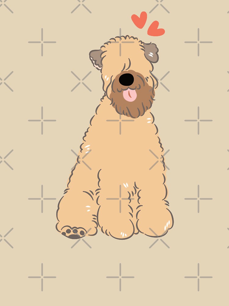 Love Gold Soft Coated Wheaten Terrier 2 by Lulupainting