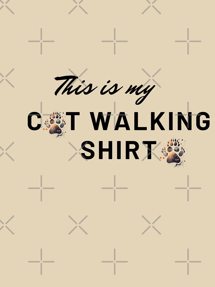 This is my cat walking shirt/ Custom Design Unisex Shirt by ShopminaTresors