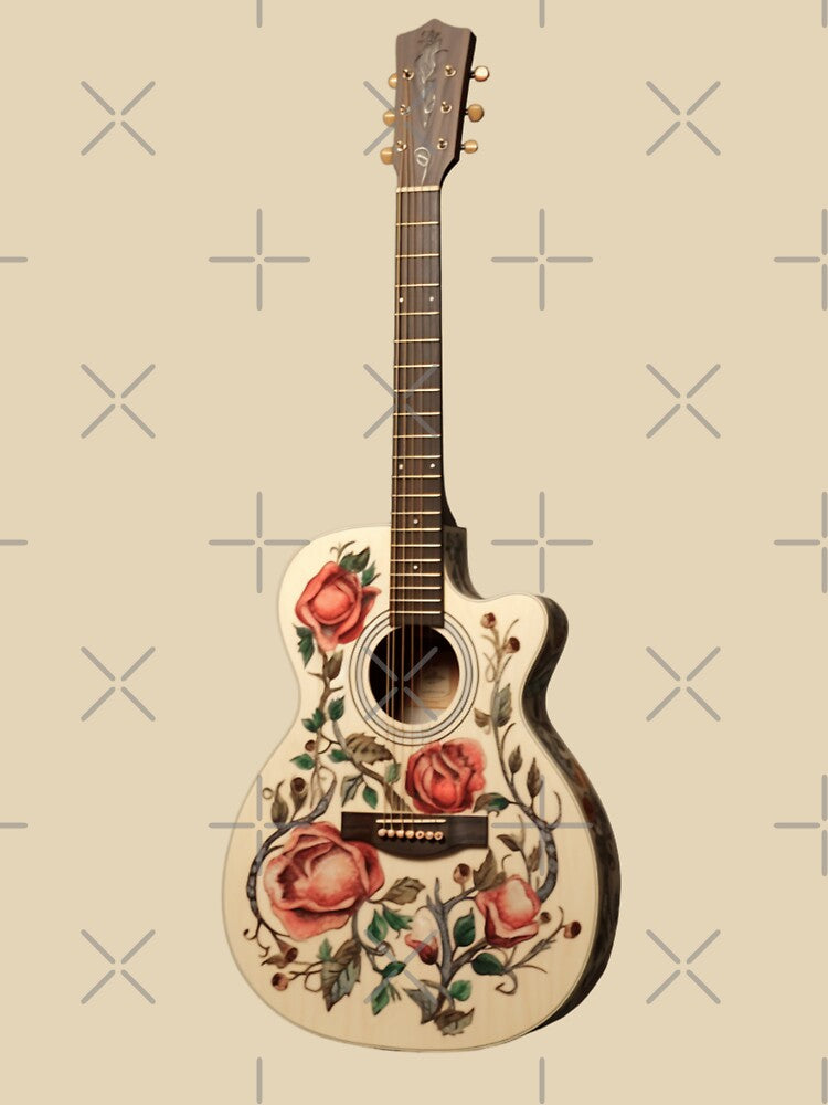 A Hippie Acoustic Guitar by GoodOldVintage