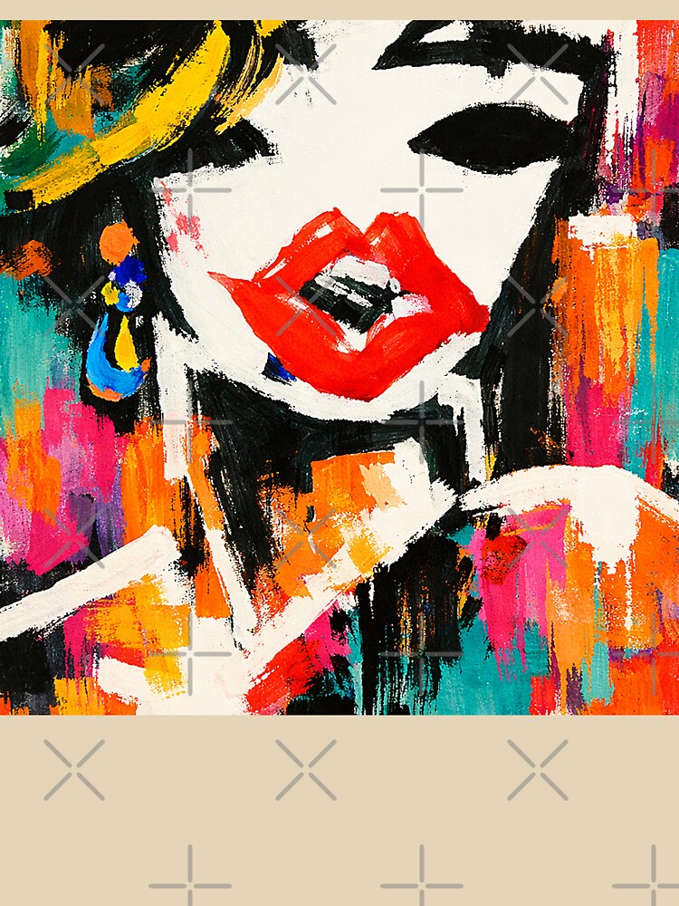 Fashion Model – Bold Pop Art Portrait by LuluLeb