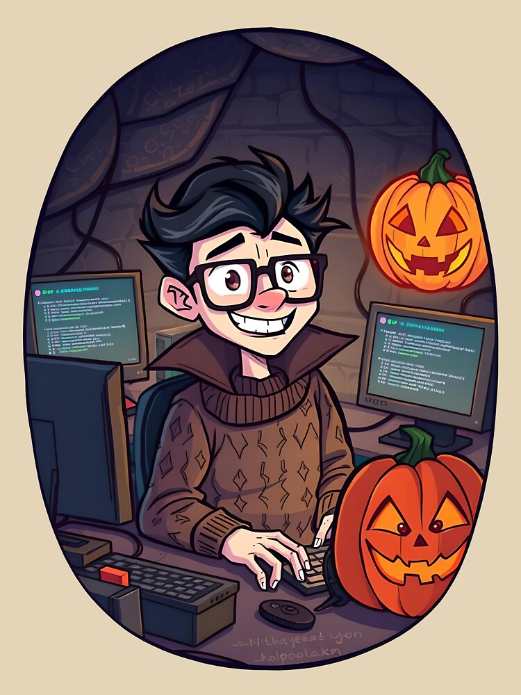 Halloween computer Geek 02 by kjp-design