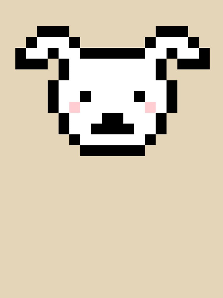 Minimalist Dog Pixel Art by Heyo-Mayo182