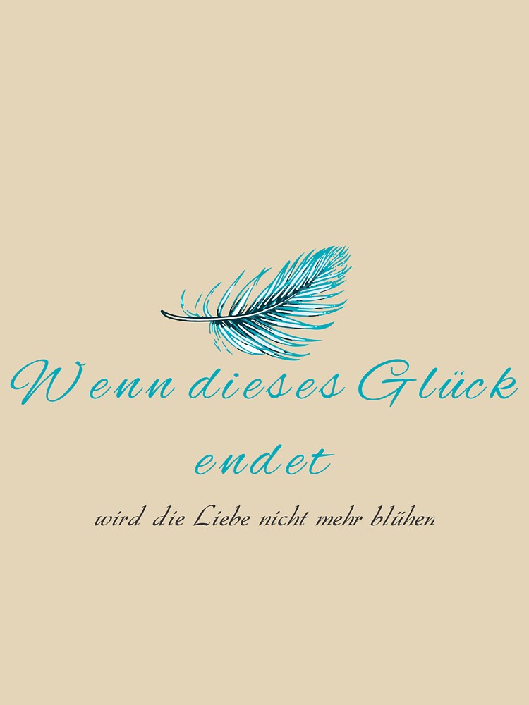 Wenn dieses Glück endet, wird die liebe nicht mehr blühen by Nanda Cornelis