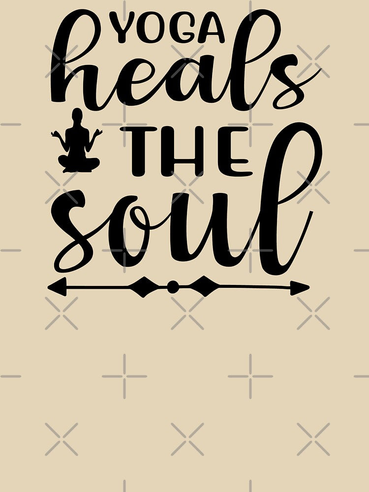 Yoga Saying Yoga Heals The Soul Motivational Quote by SoccaTamam