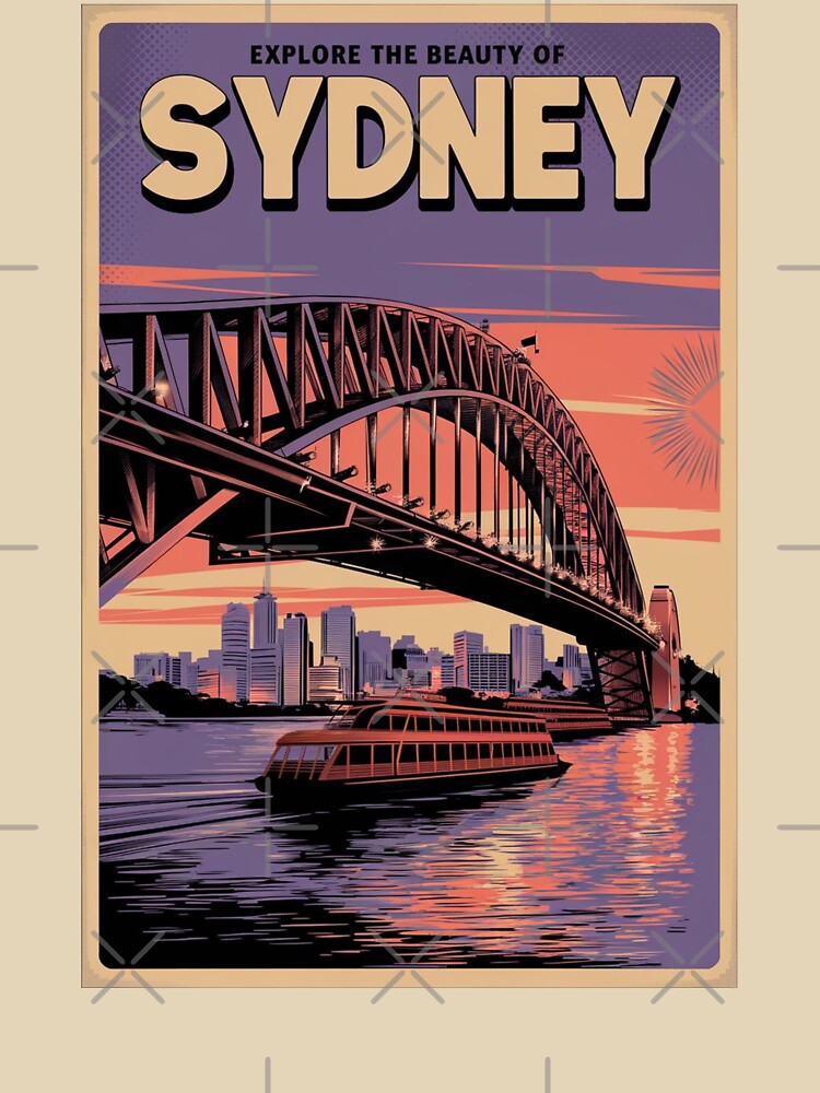 Sydney Vintage Travel Poster by TravelerRat