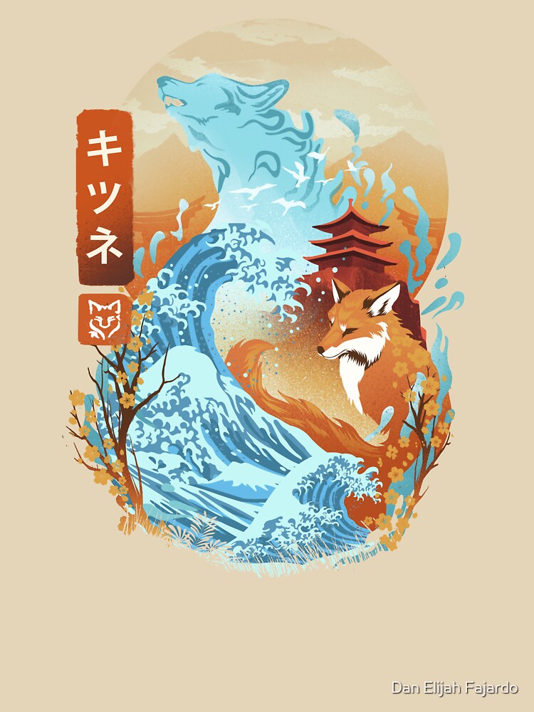 Great Wave Fox by Dan Elijah Fajardo