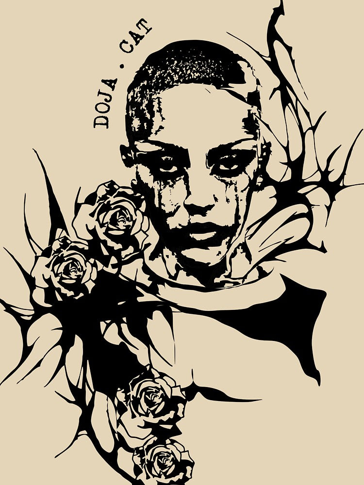 Grunge print Doja cat by Erosz
