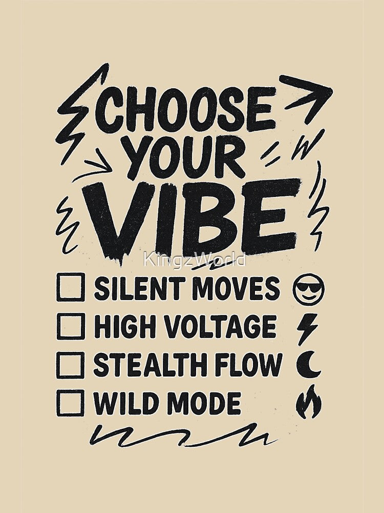 CHOOSE YOUR VIBE by KingzWorld