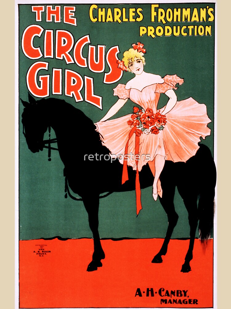 THE CIRCUS GIRL Performance Promotion American Vintage Theater by retroposters