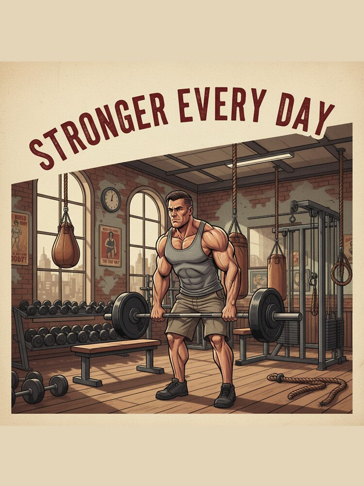 STRONGER EVERY DAY. OLD SCHOOL by MaciejErdon