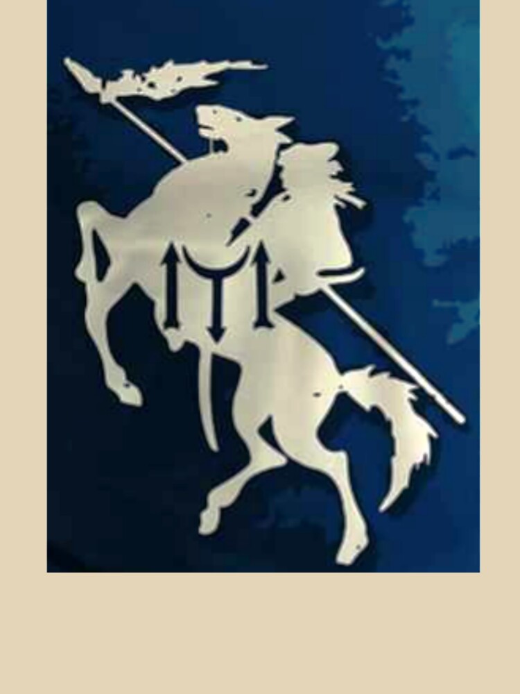 Horse Rider print Cotton T-shirt by storeInsight
