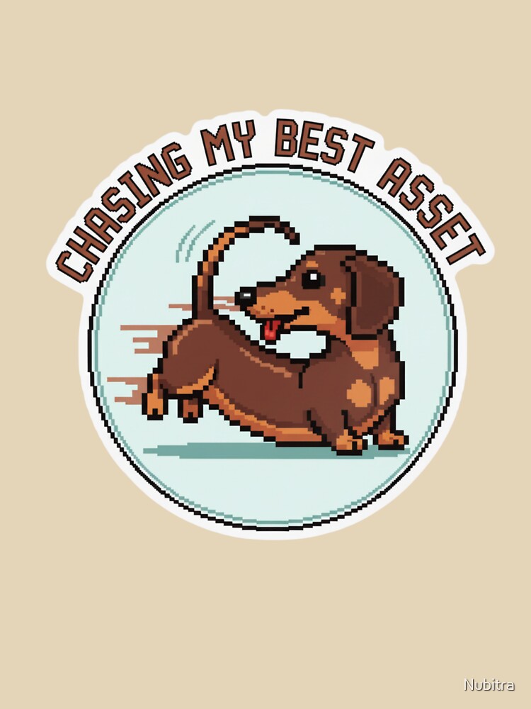 Dachshund Dogdog Pixel Sticker by Nubitra