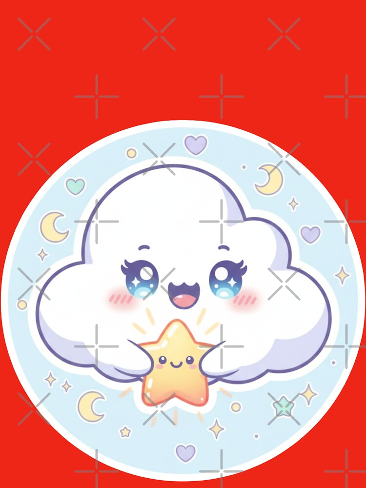 Kawaii collection: cute cloud with shining star?☁️ by Bittor18