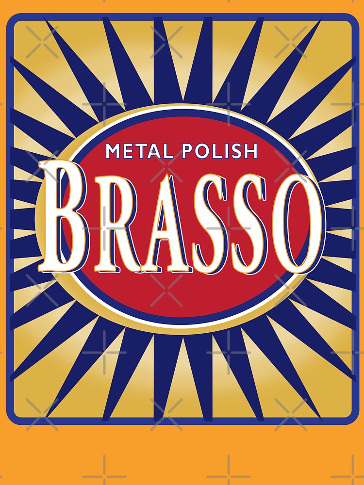 Brasso Polish retro Label by ASKEW GRAPHICS