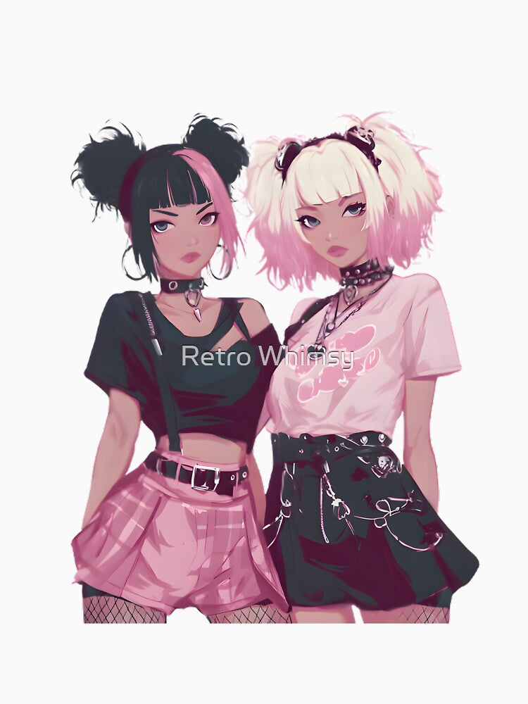 Punk Kawaii Girlfriends by Retro Whimsy