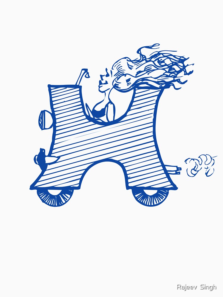 Moving letter Initial Monogram H by Rajeev  Singh