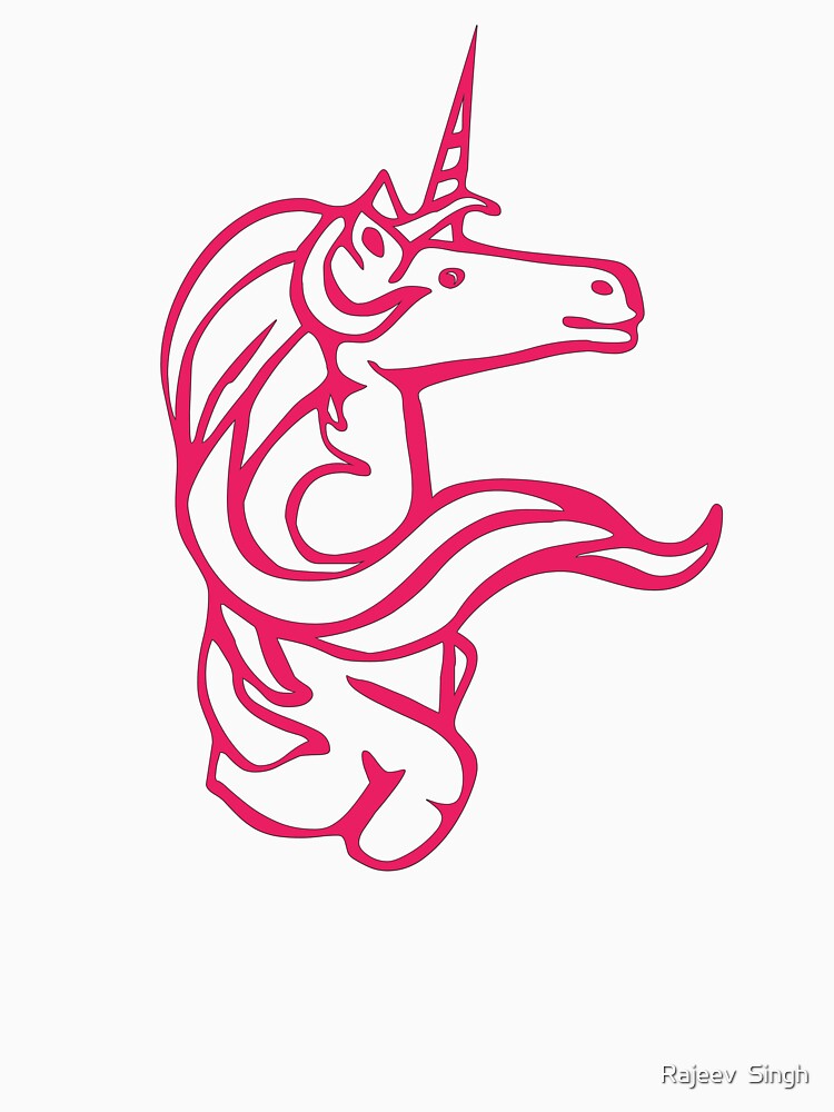 Unicorn Initial Monogram F by Rajeev  Singh