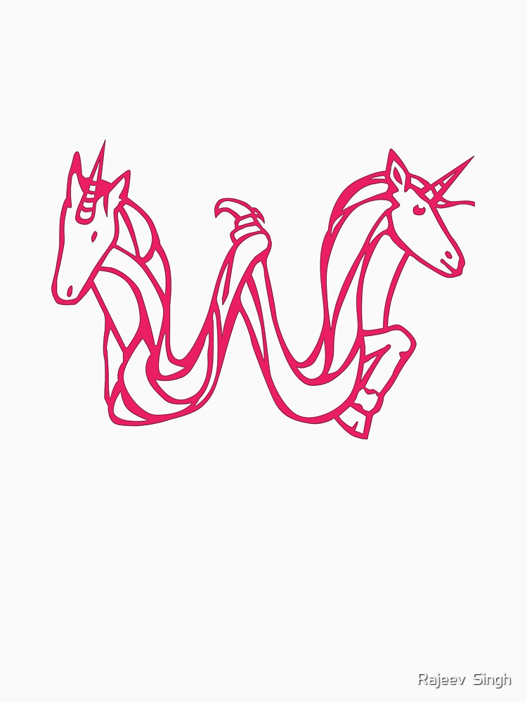 Unicorn Initial Monogram W by Rajeev  Singh