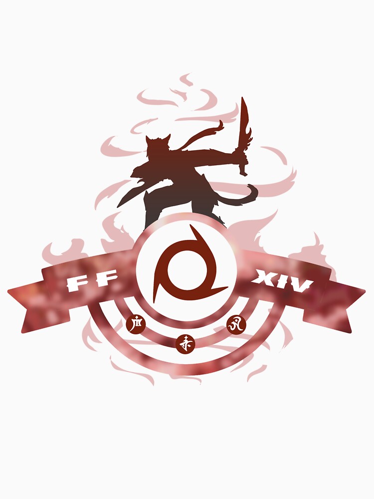 FFXIV Ninja - Ten Chi Jin (Red & Grey) by Hyulia