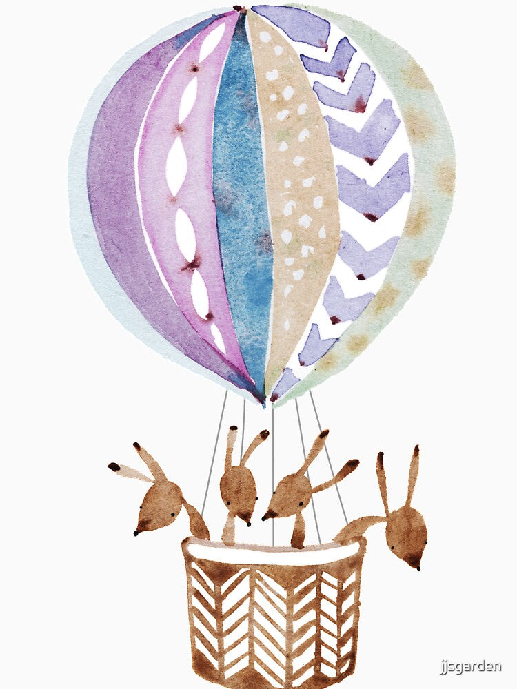 Bunny's adventure in hot air balloon by jjsgarden