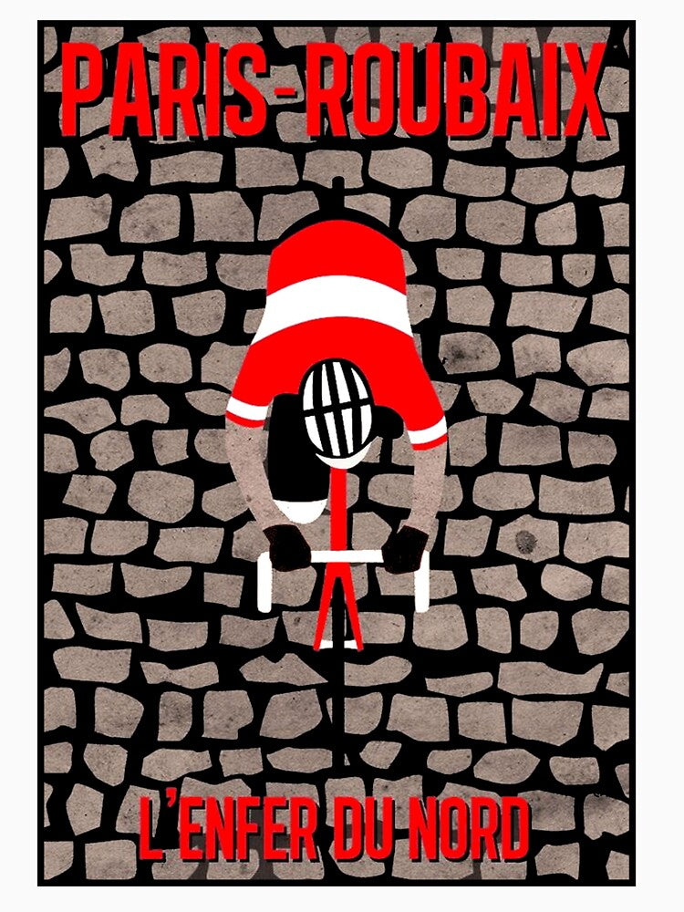 PARIS-ROUBAIX : Vintage Bike Racing Print by posterbobs