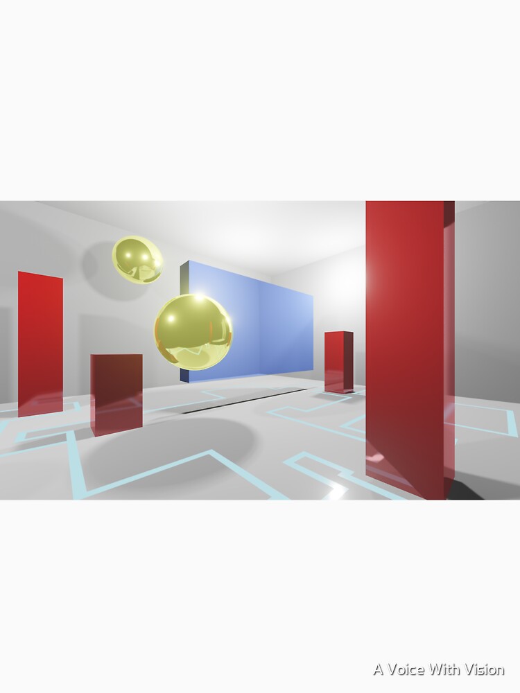 Glass Observatory, 3D Frutiger Aero Aesthetic Render by A Voice With Vision