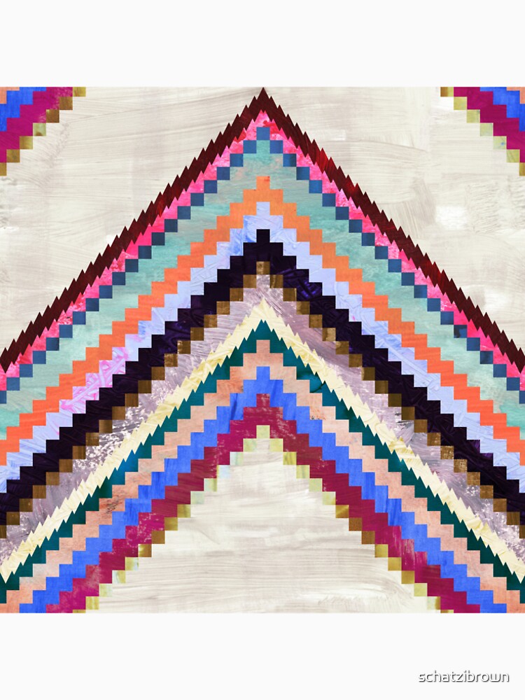 Boho Basic Chevron Cream by schatzibrown