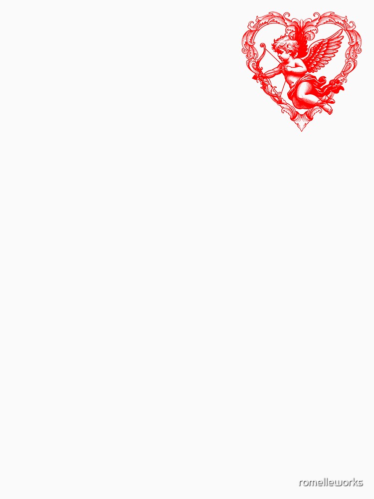 Vintage Heart Cupid Aesthetic – Romantic Coquette Style Design by romelleworks