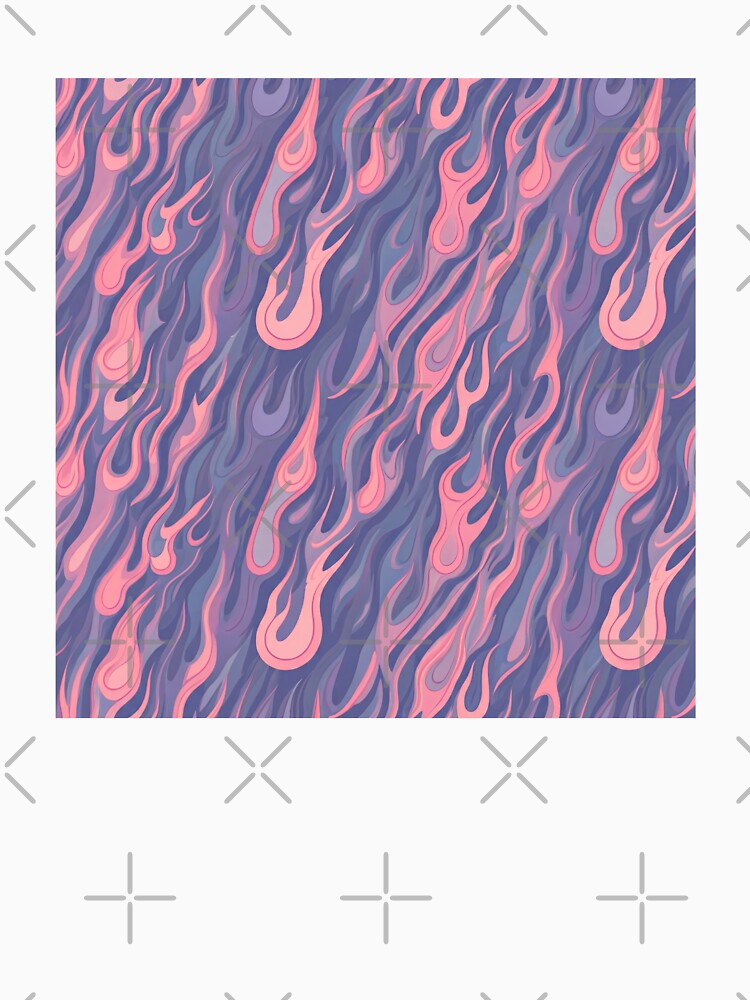 Candy Flames: Playful Pastel Fire in Y2K Style by SeanOsShirts